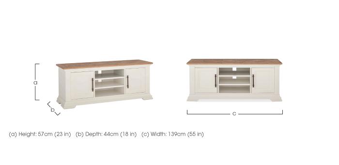 Pattern Wide TV Unit in  on Furniture Village