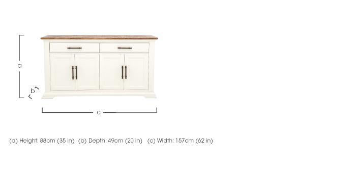Pattern Wide Sideboard in  on Furniture Village