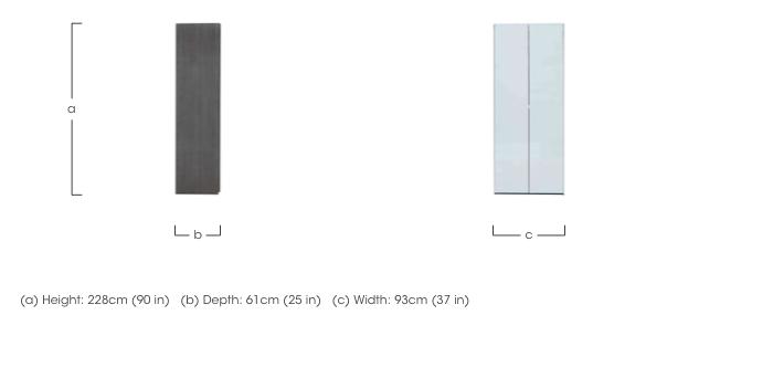 Palazzo 2 Door Wardrobe with Mirror in  on Furniture Village