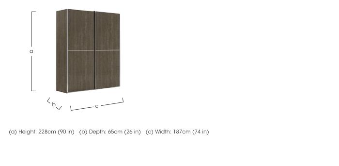 Palazzo 2 Door Sliding Wardrobe in  on Furniture Village