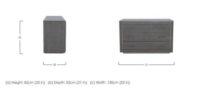Palazzo 3 Drawer Chest in  on Furniture Village