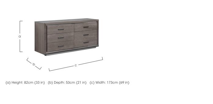 Palazzo 3+3 Drawer Chest in  on Furniture Village