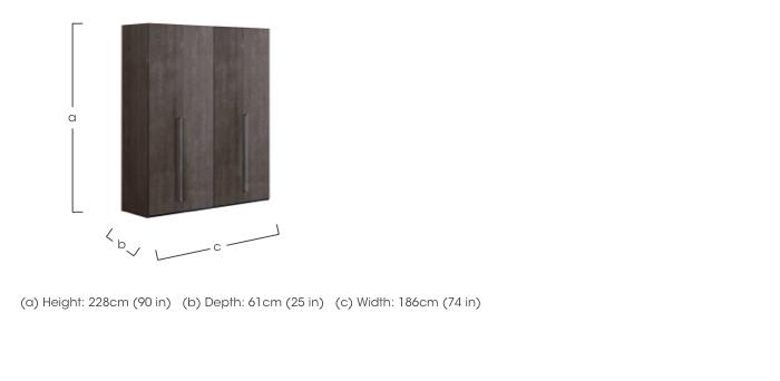 Palazzo 4 Door Wardrobe in  on Furniture Village