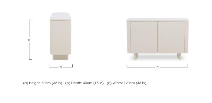 Pebble 2 Door Sideboard in  on Furniture Village