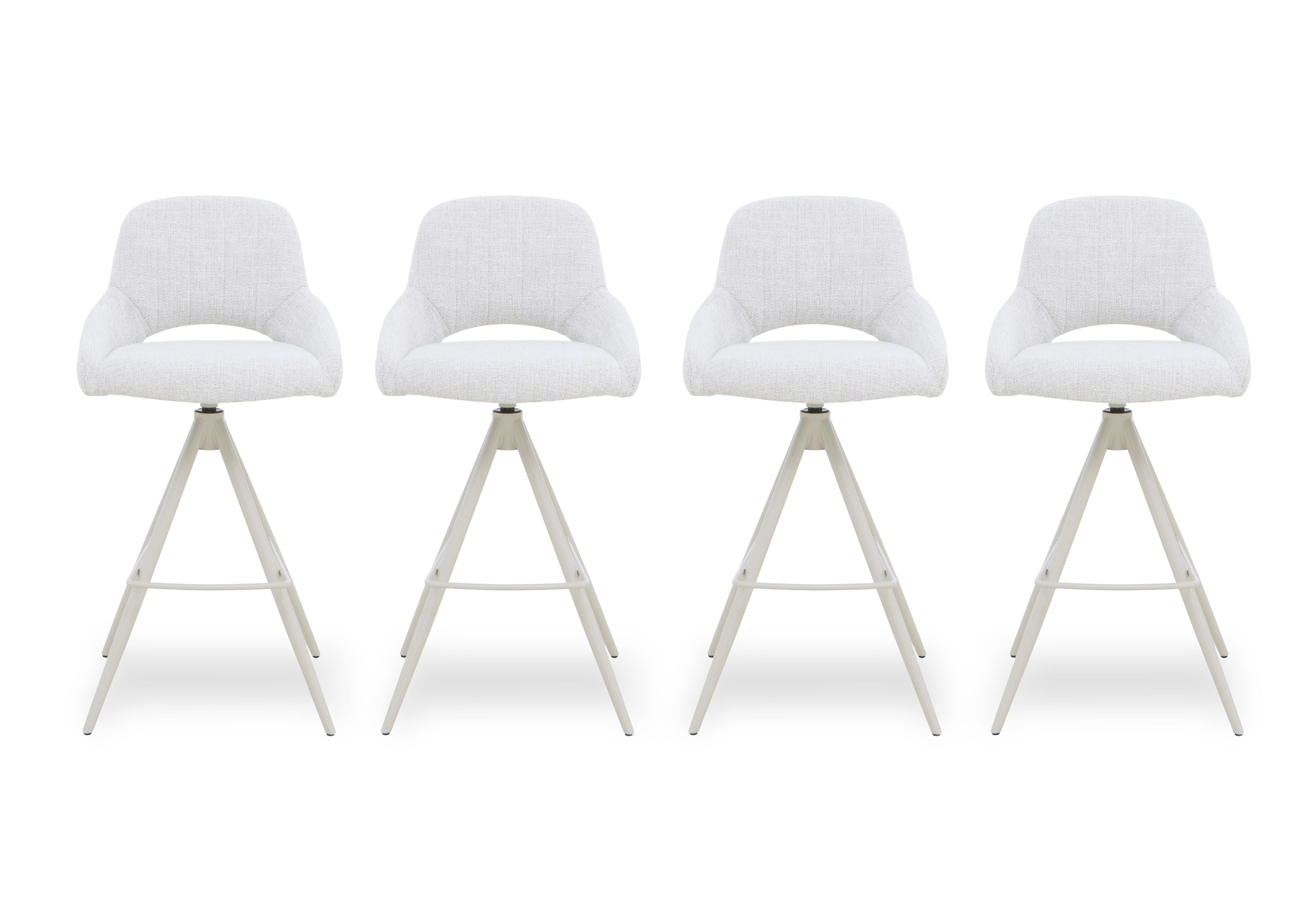 Pebble Set of 4 Swivel Bar Stools in  on Furniture Village