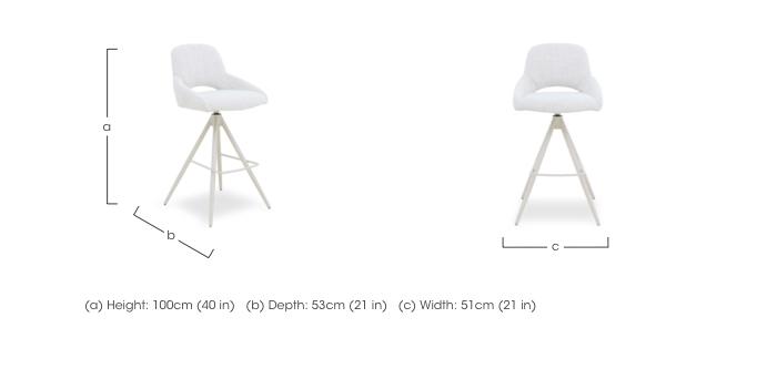 Pebble Set of 4 Swivel Bar Stools in  on Furniture Village