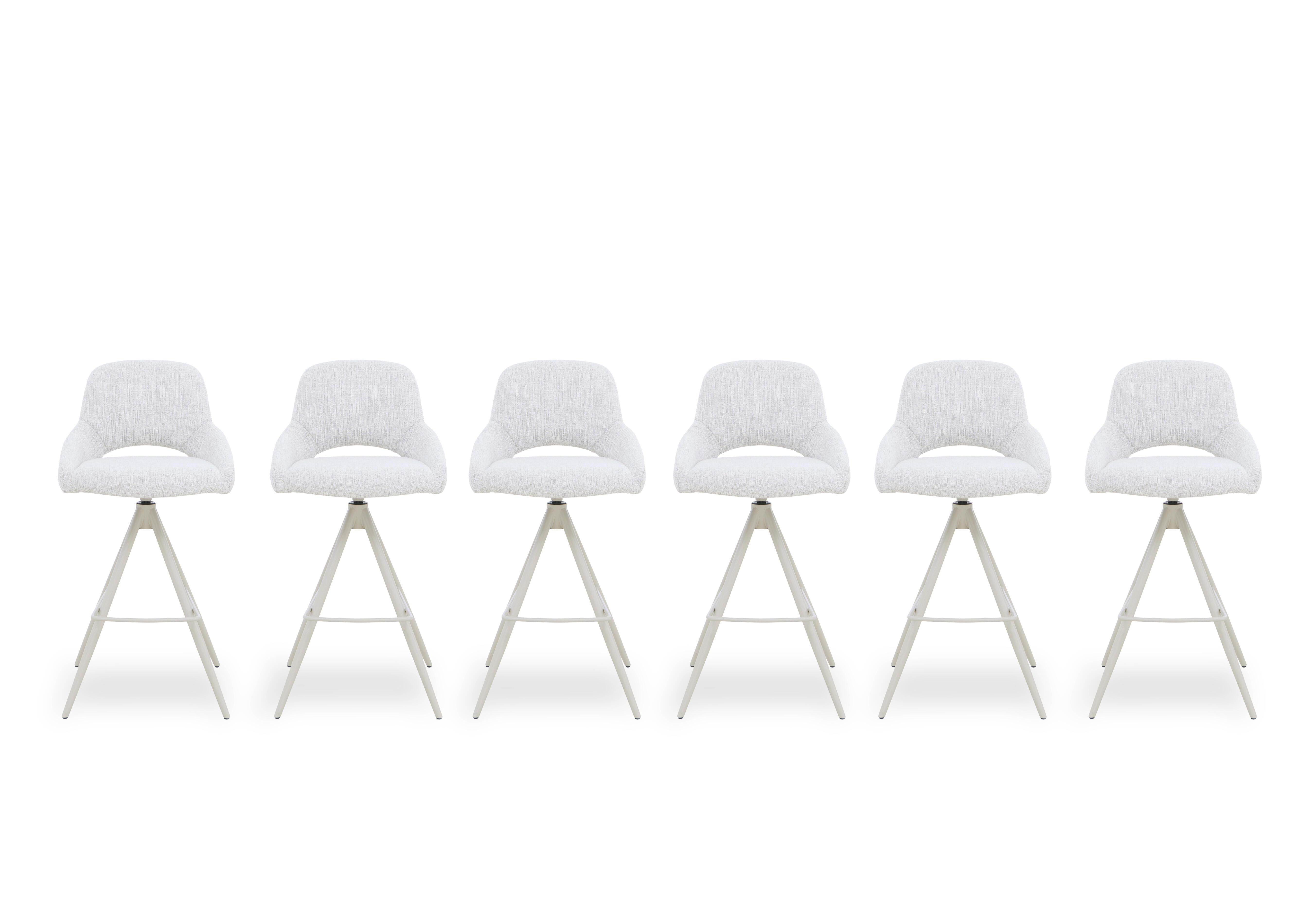 Pebble Set of 6 Swivel Bar Stools in  on Furniture Village