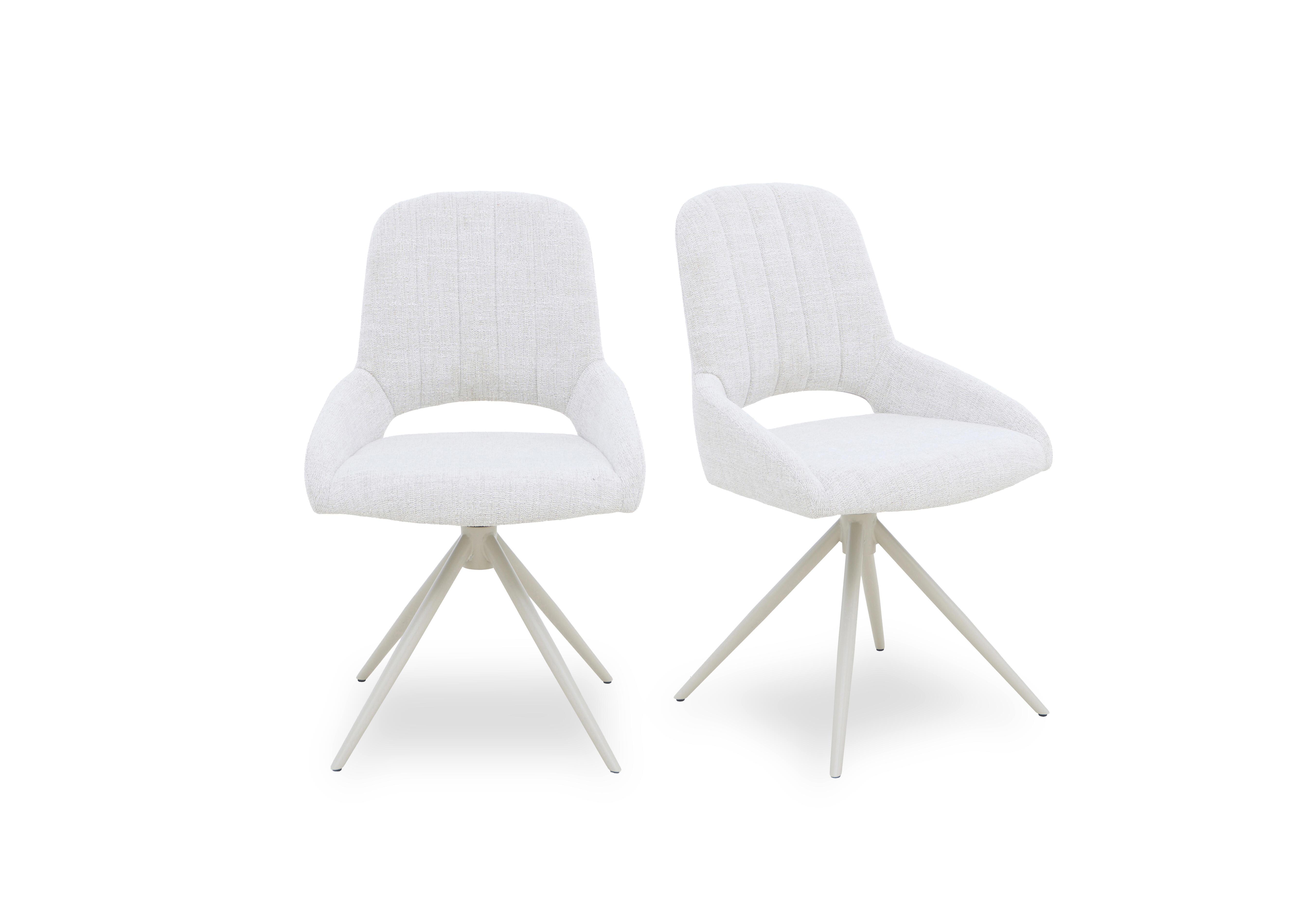 Pebble Pair of Swivel Dining Chairs in  on Furniture Village