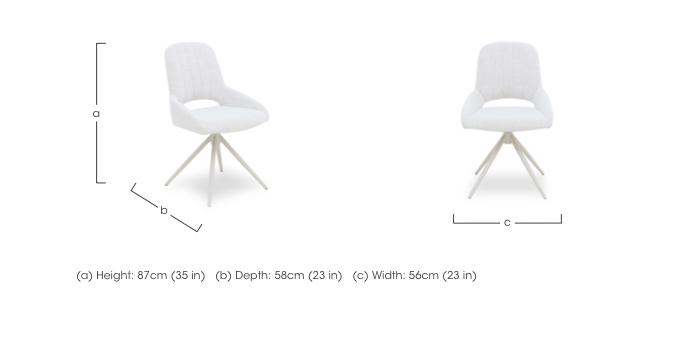 Pebble Pair of Swivel Dining Chairs in  on Furniture Village