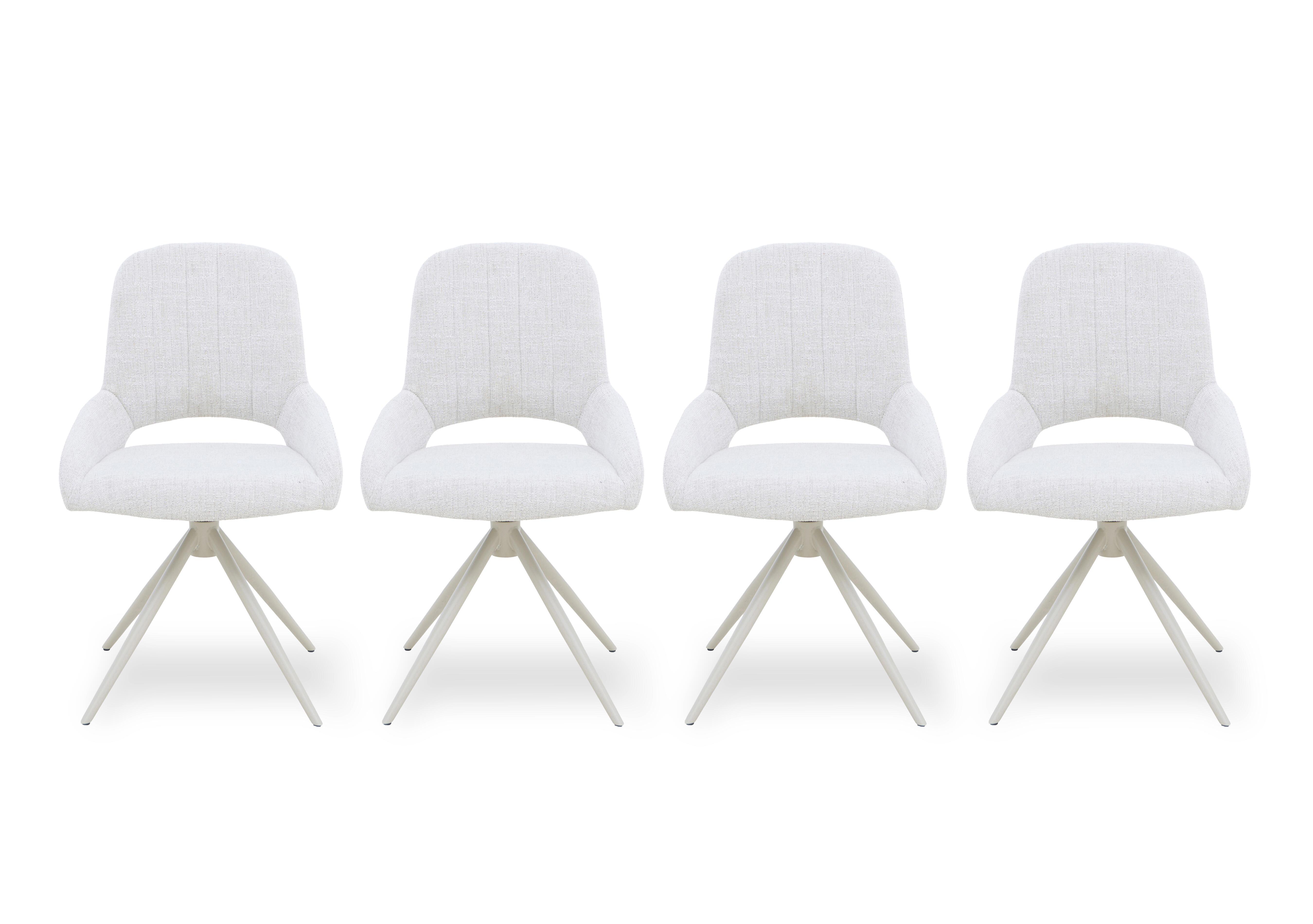 Pebble Set of 4 Swivel Dining Chairs in  on Furniture Village