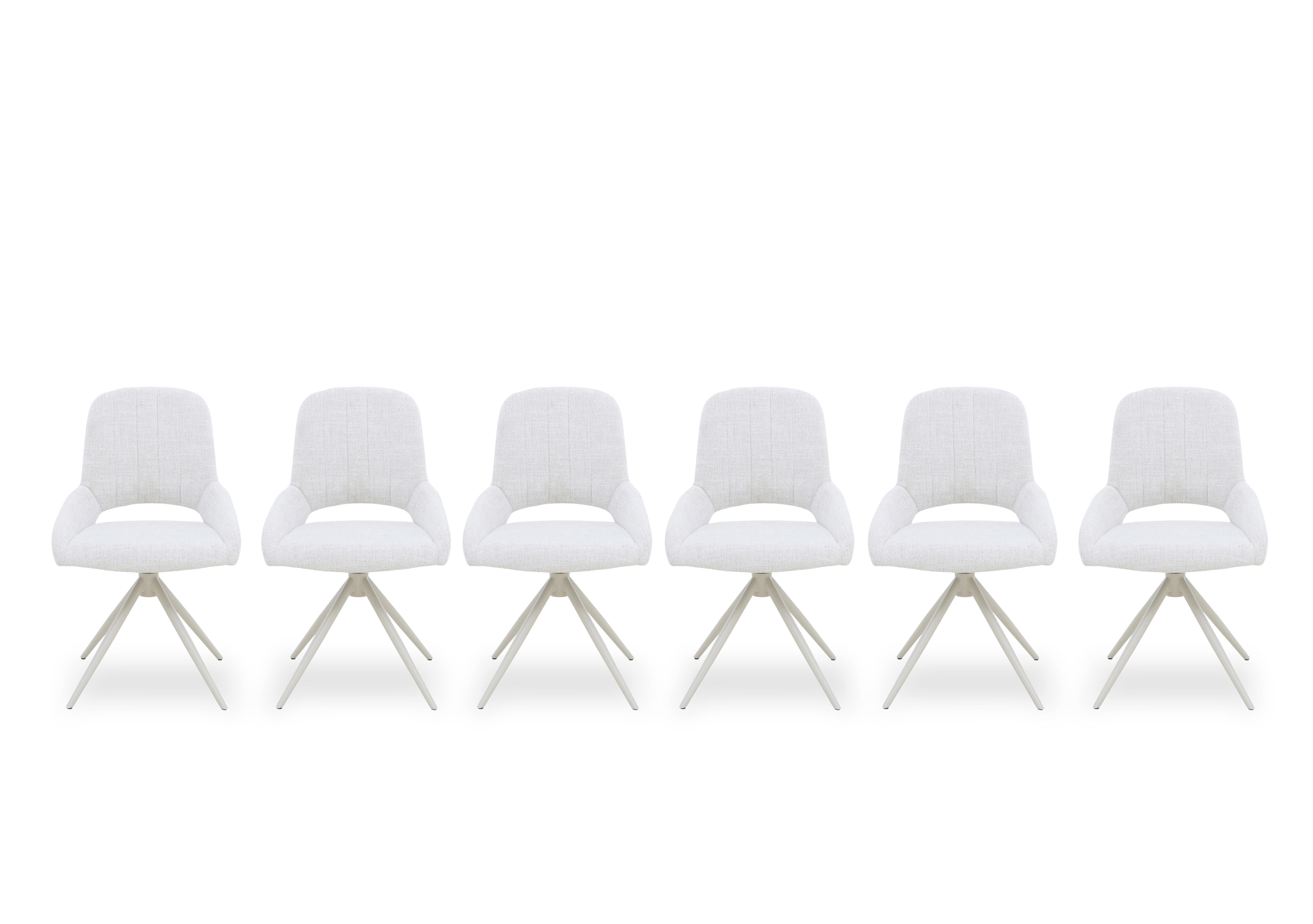Pebble Set of 6 Swivel Dining Chairs in  on Furniture Village
