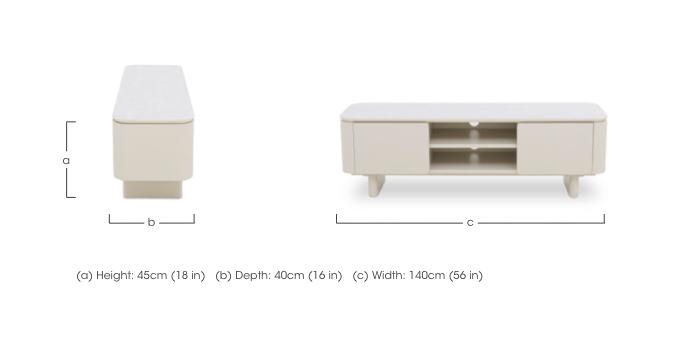 Pebble TV Unit in  on Furniture Village