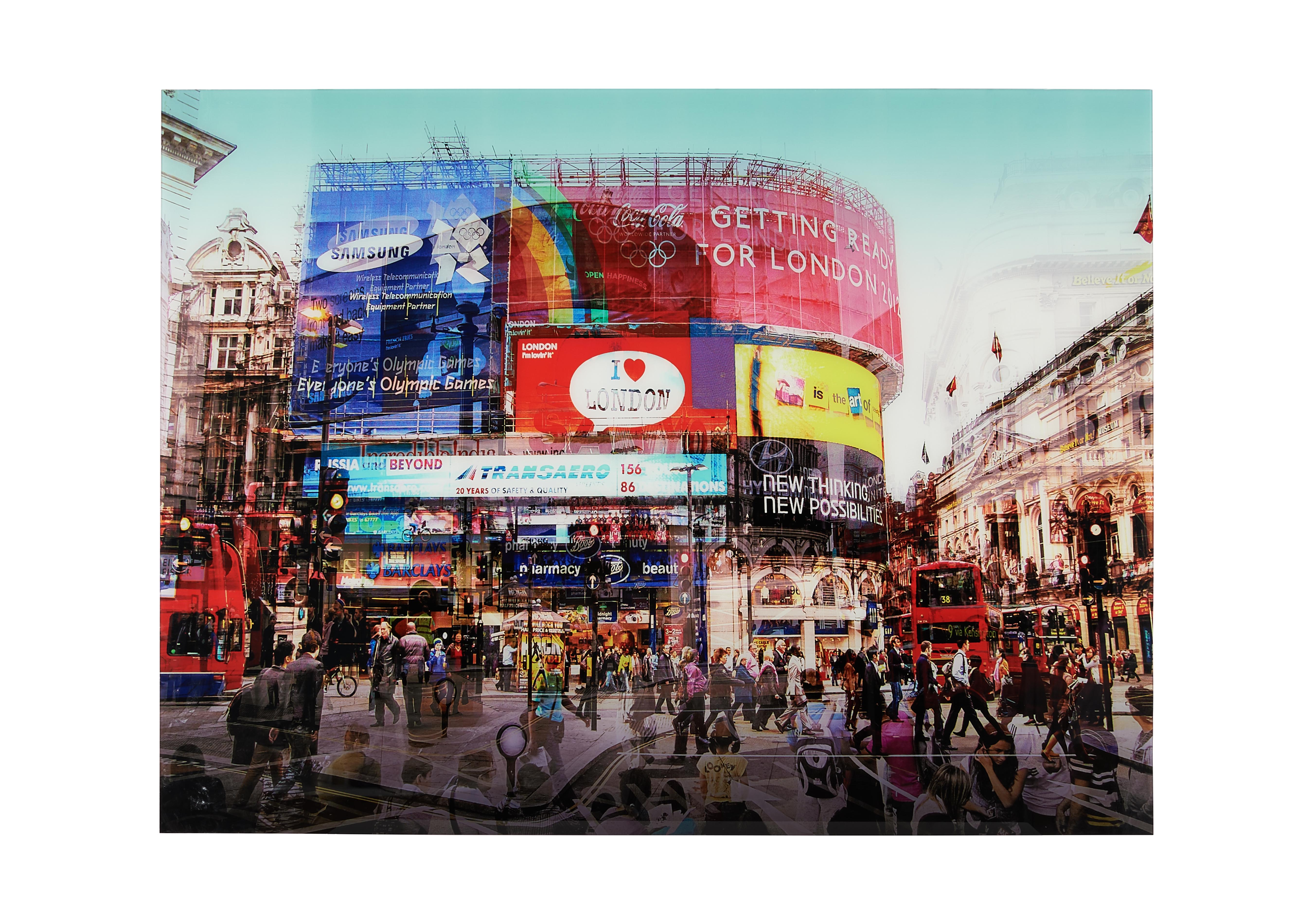 Piccadilly Circus Glass Picture in  on Furniture Village