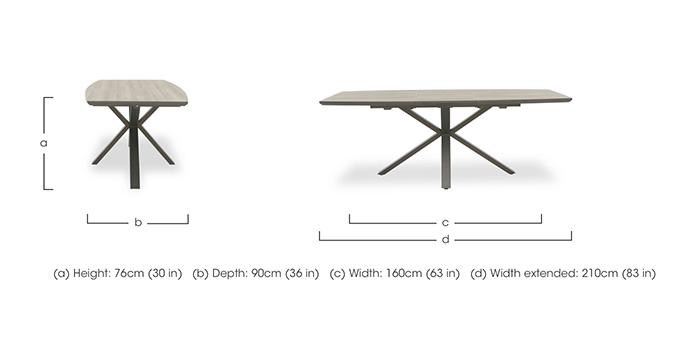 Pedro Extending Dining Table in  on Furniture Village