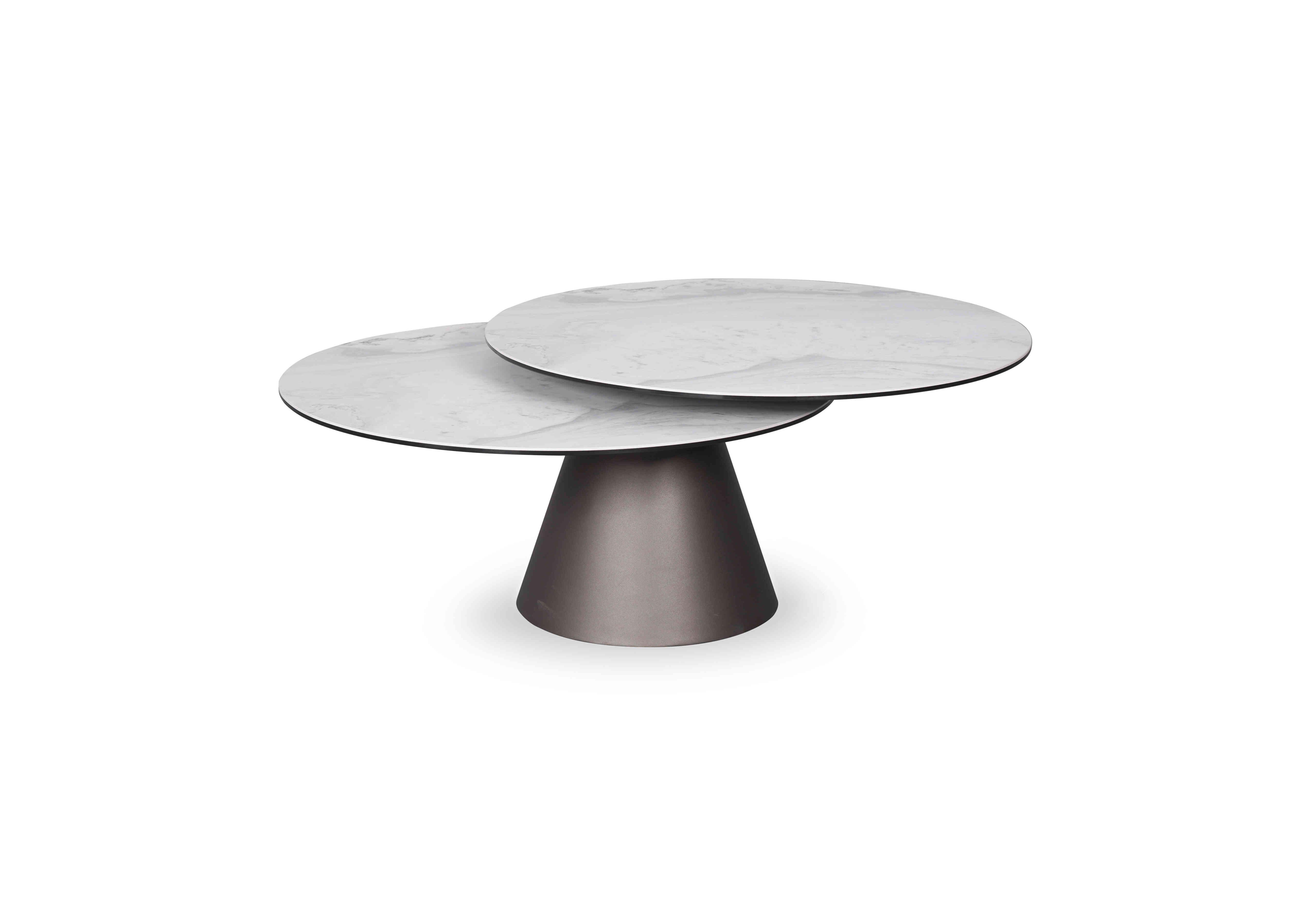 Perla Matt Swivel Coffee Table in  on Furniture Village