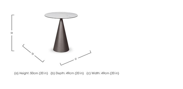 Perla Matt Lamp Table in  on Furniture Village