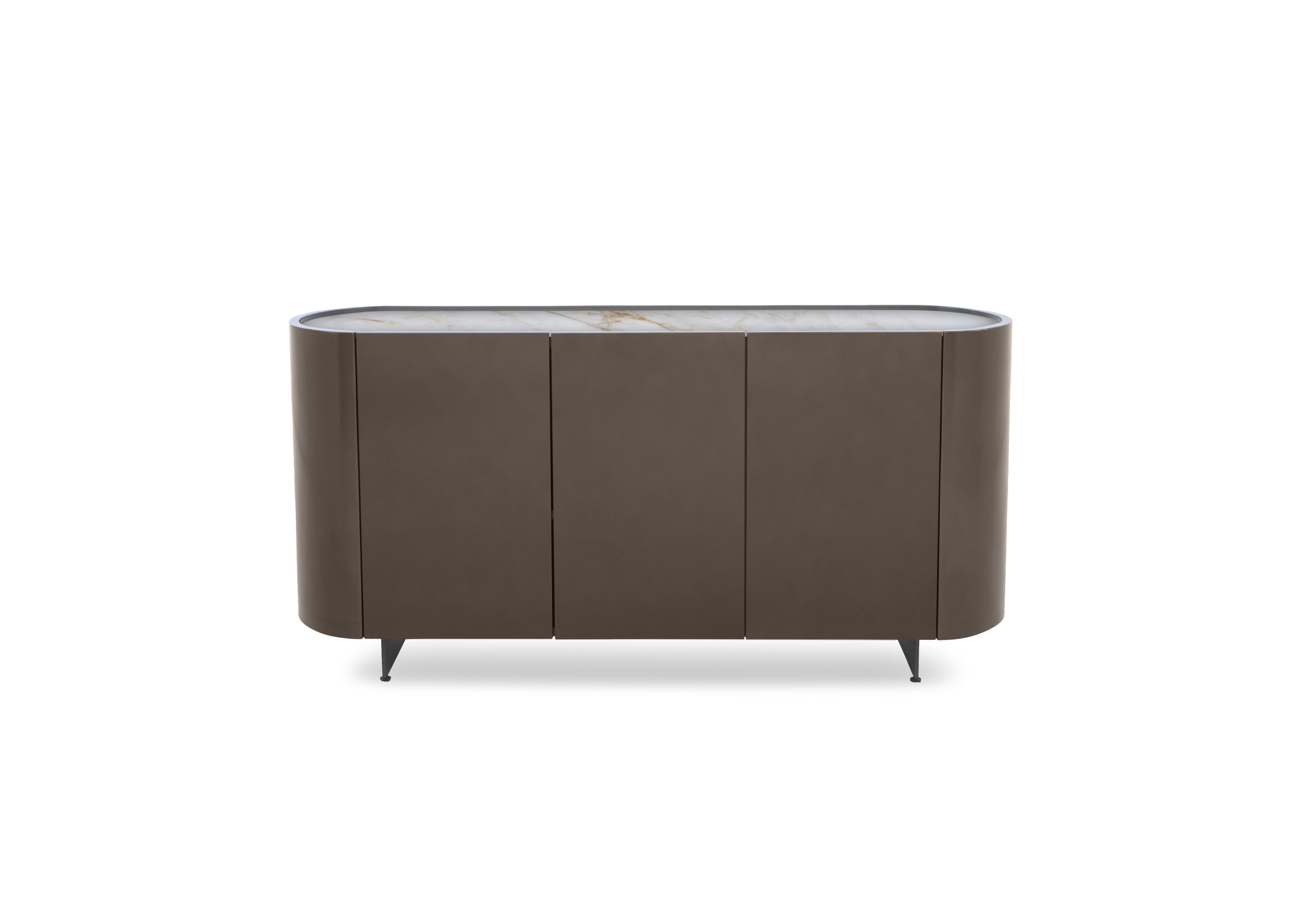 Perla Gloss 3 Door Sideboard in  on Furniture Village