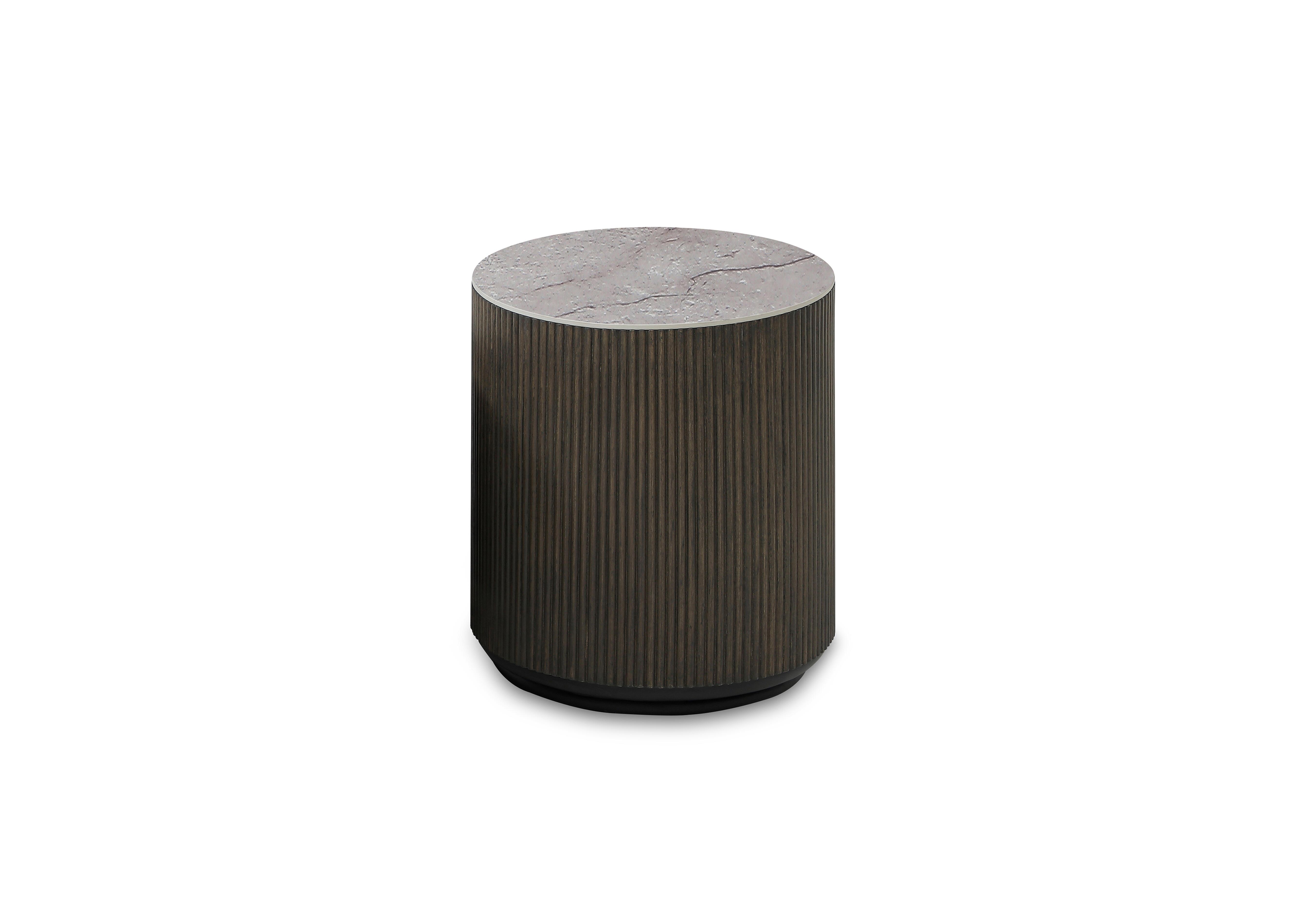 Petra Round Lamp Table in  on Furniture Village