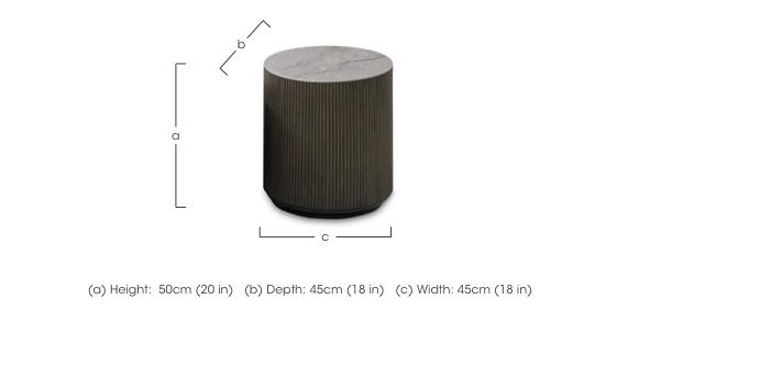 Petra Round Lamp Table in  on Furniture Village