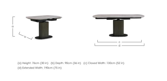 Petra Swivel Extending Dining Table in  on Furniture Village