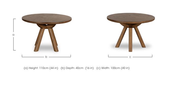 Pien Round Oak Coffee Table in  on Furniture Village