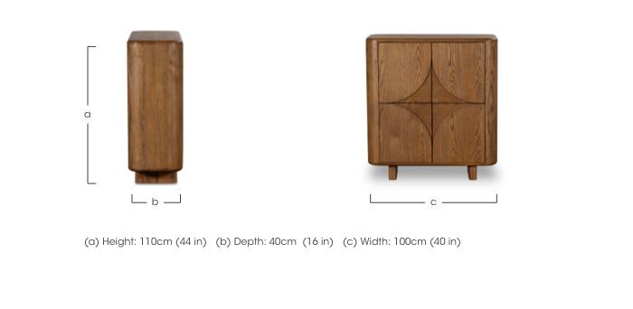 Pien Oak Highboard in  on Furniture Village