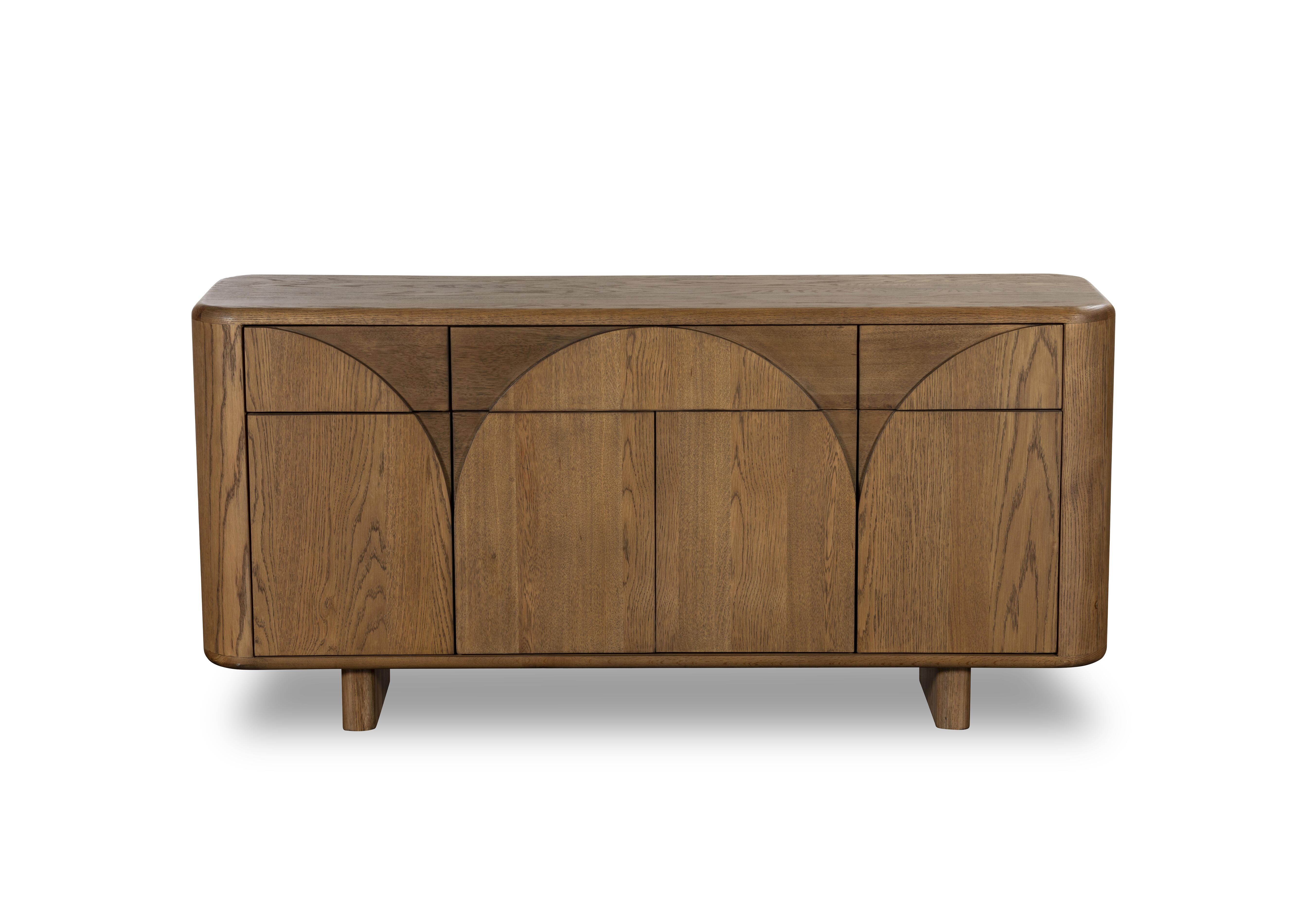 Pien 3 Drawer 4 Door Oak Sideboard in  on Furniture Village