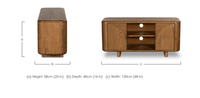 Pien Oak TV Cabinet in  on Furniture Village