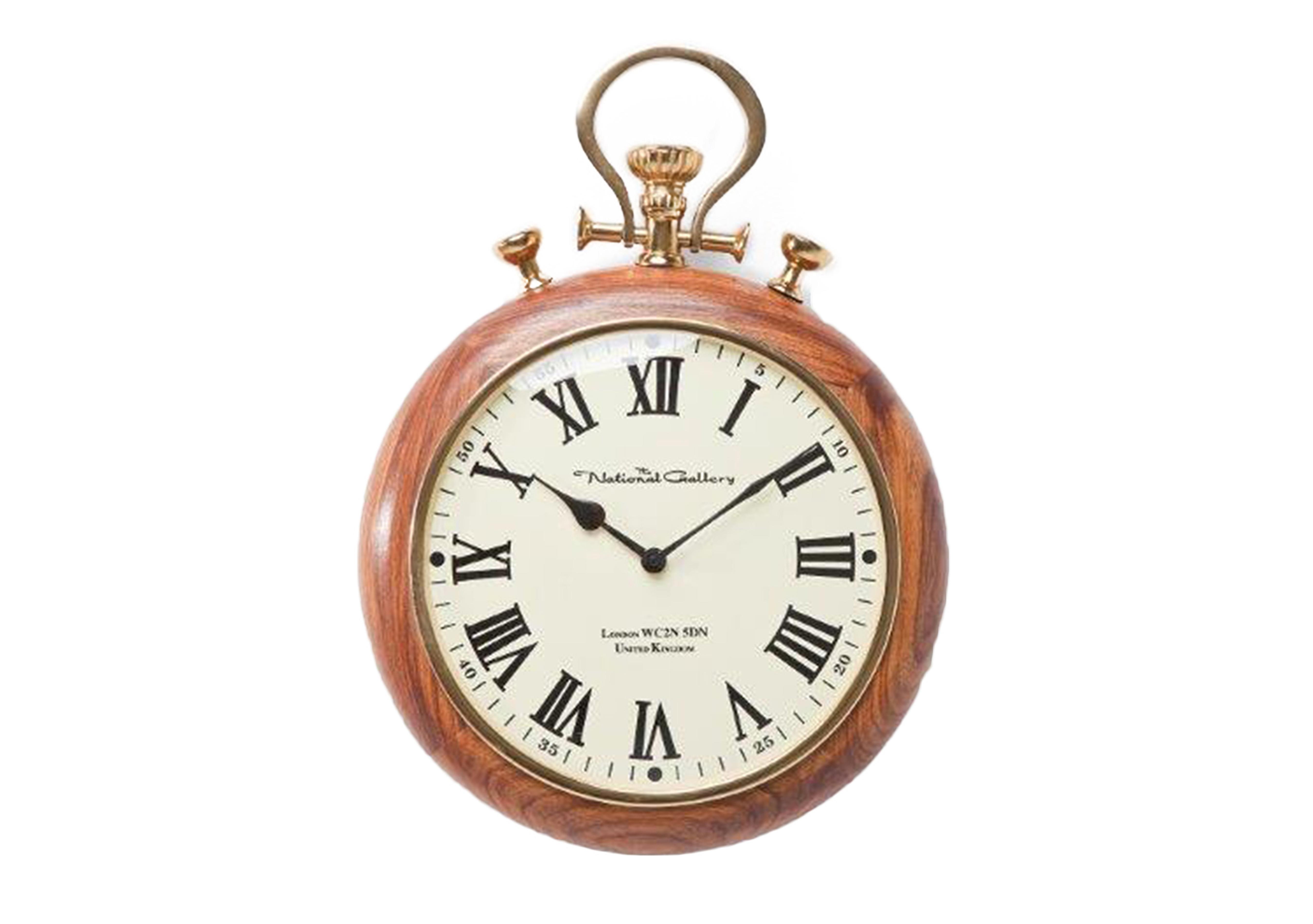 Pocket Wood Wall Clock in  on Furniture Village