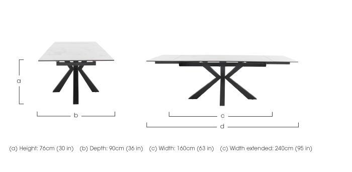 Phoenix Extending Dining Table in  on Furniture Village
