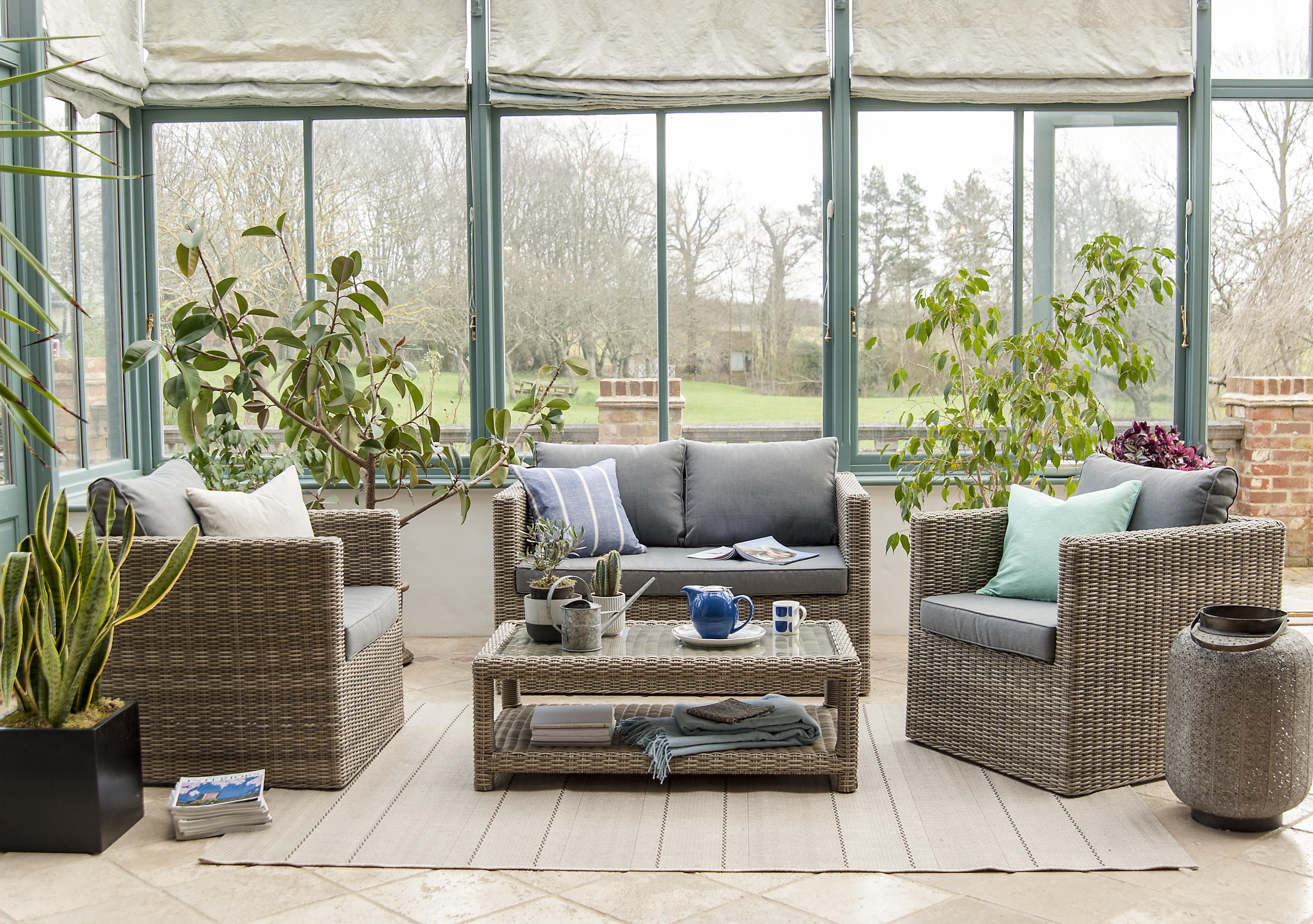 Primrose Rattan 2 Seater Sofa Set in  on Furniture Village