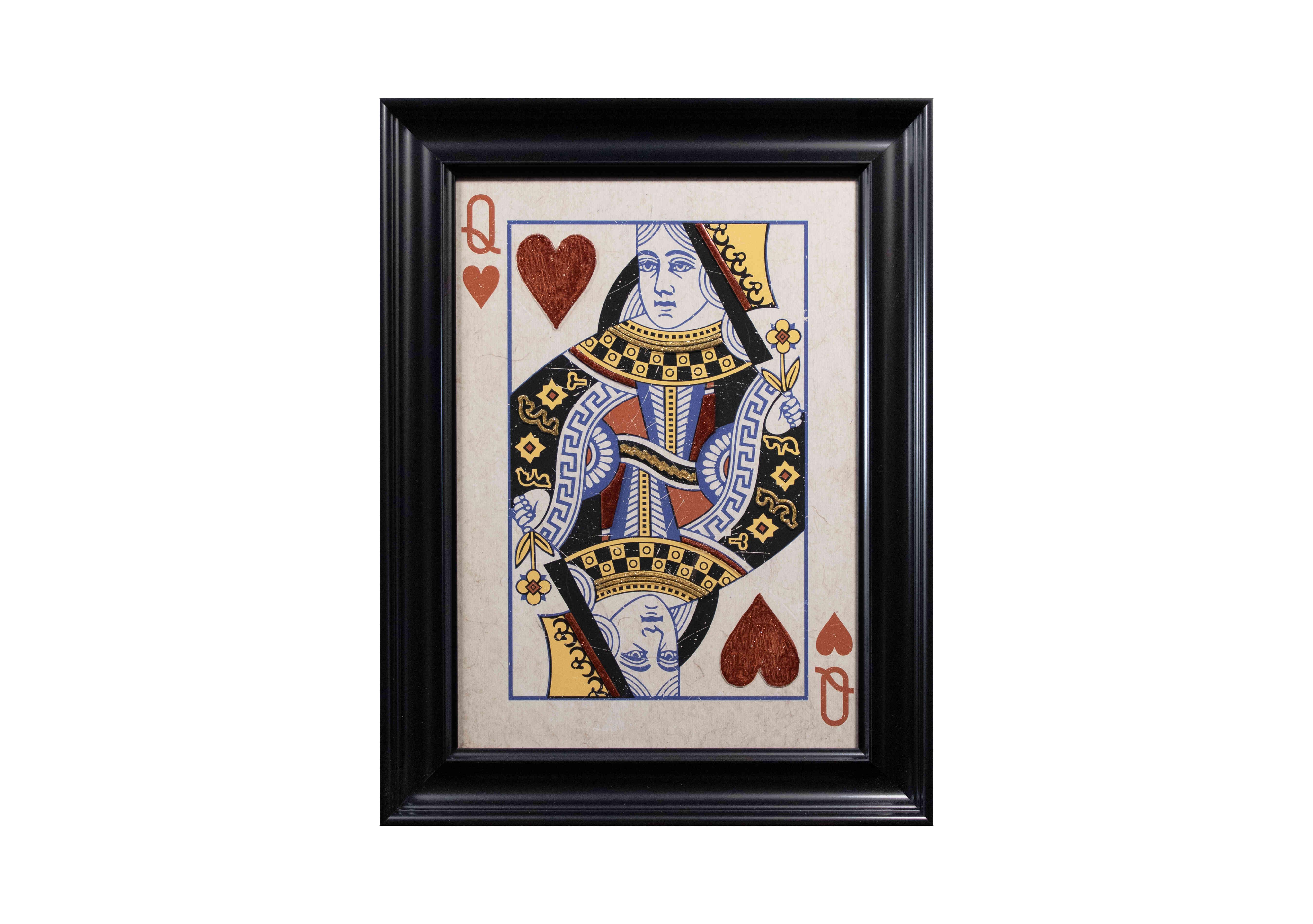 Queen of Hearts Framed Picture in  on Furniture Village