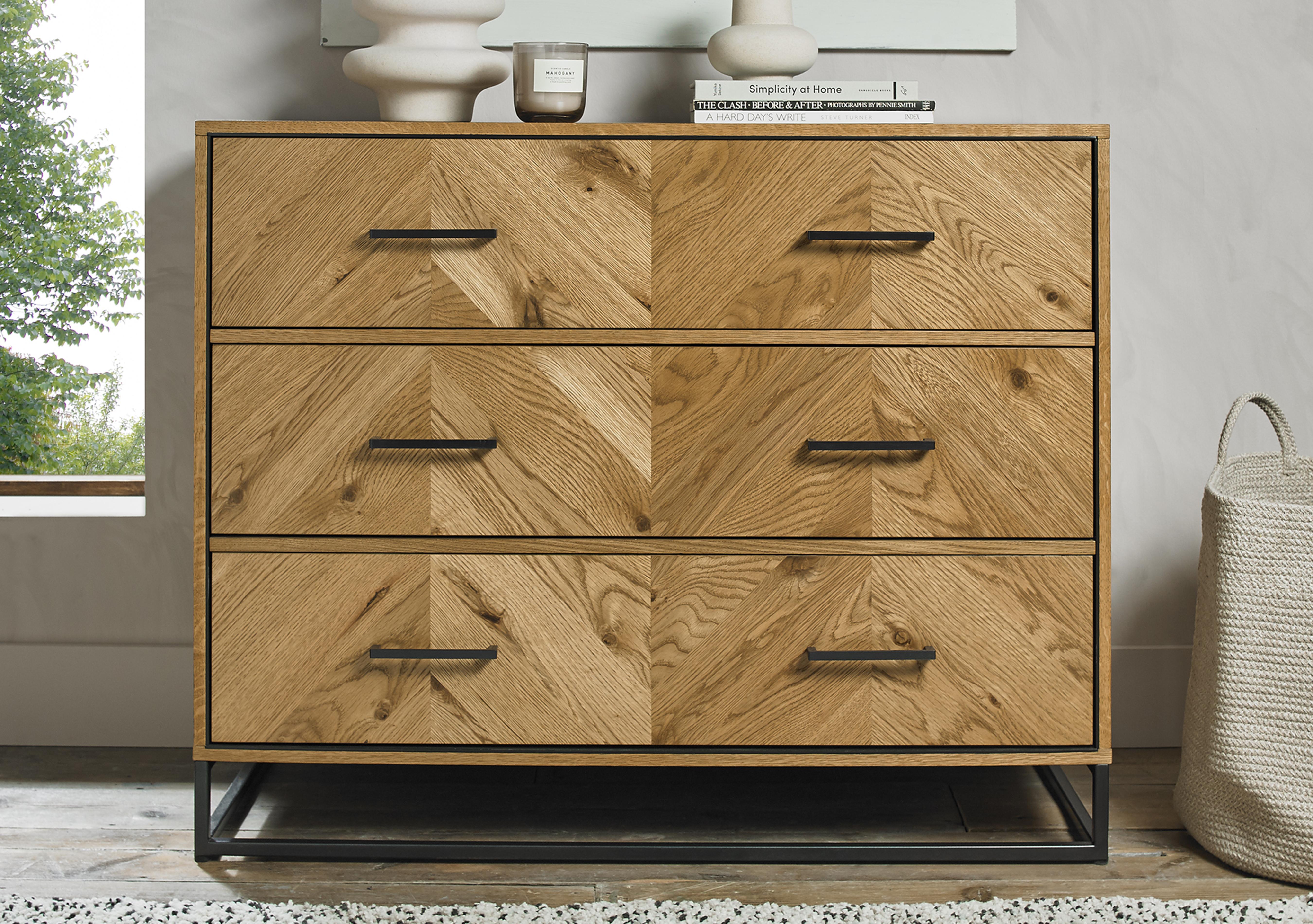 Raya 3 Drawer Chest in  on Furniture Village