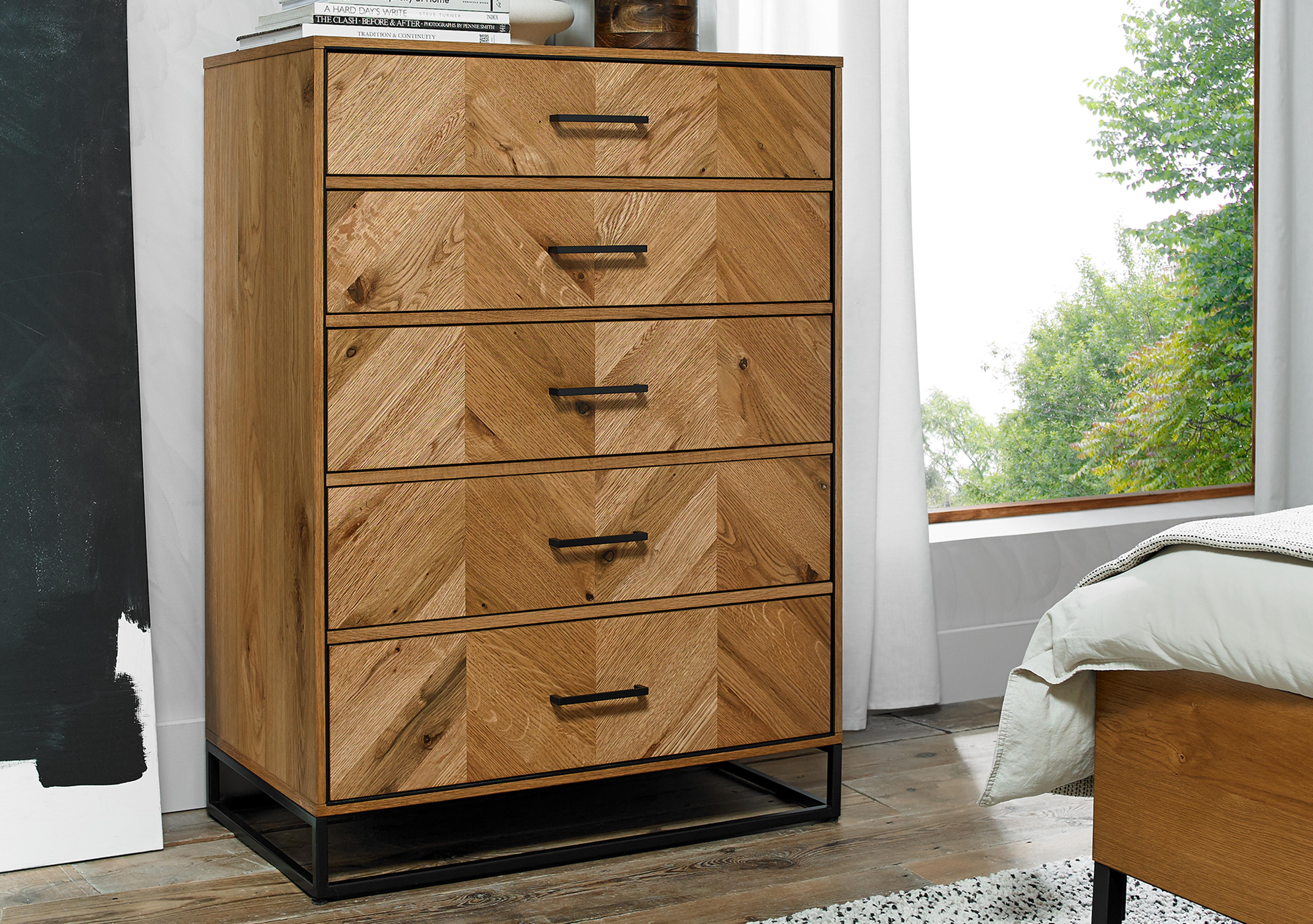 Raya 5 Drawer Tall Chest in  on Furniture Village