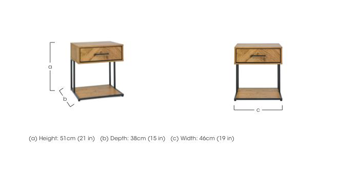Raya 1 Drawer Bedside Cabinet in  on Furniture Village