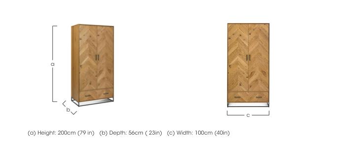 Raya Double Wardrobe in  on Furniture Village