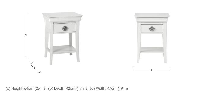 Ruby 1 Drawer Nightstand in  on Furniture Village