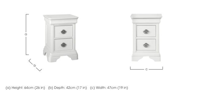 Ruby 2 Drawer Bedside Cabinet in  on Furniture Village