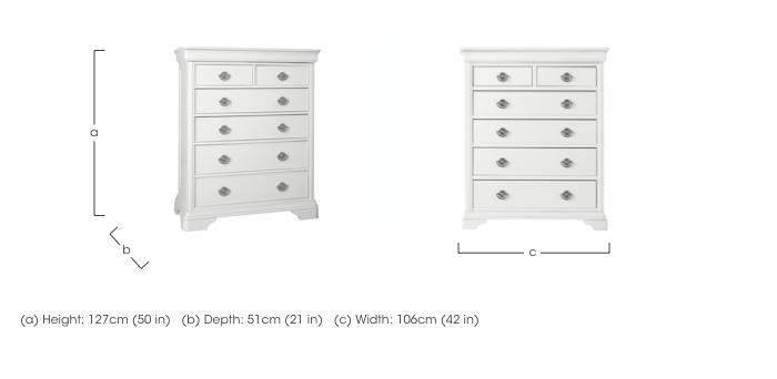 Ruby 2 + 4 Drawer Chest in  on Furniture Village