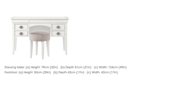 Ruby Dressing Table and Stool Bundle in  on Furniture Village