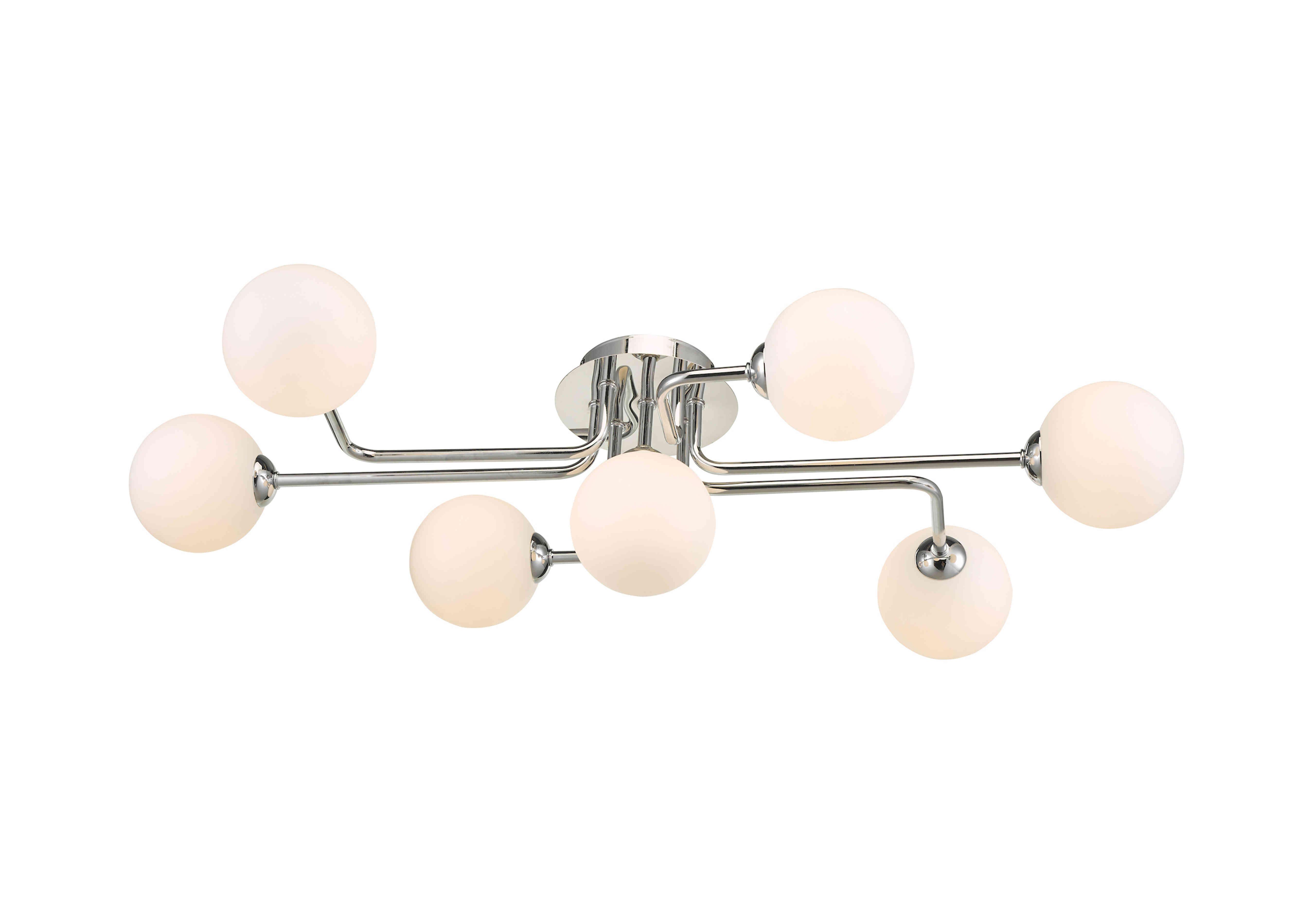 Reyna 7 Light Semi Flush Pendant in  on Furniture Village