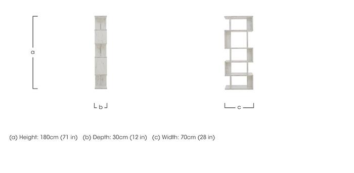 Remi Alcove Shelving Carrara in  on Furniture Village