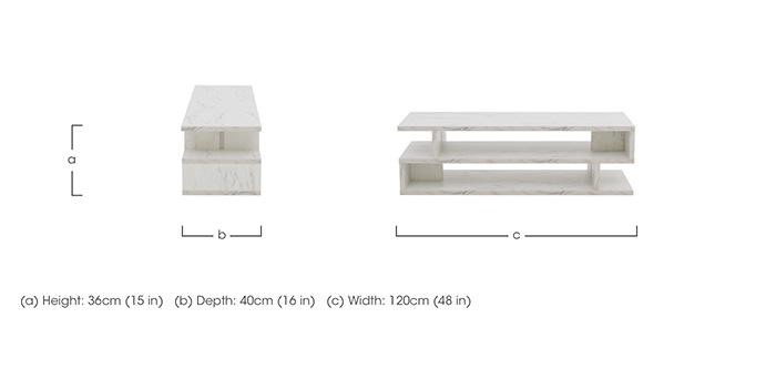 Remi Coffee Table Carrara in  on Furniture Village