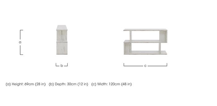 Remi Low Shelving Carrara in  on Furniture Village