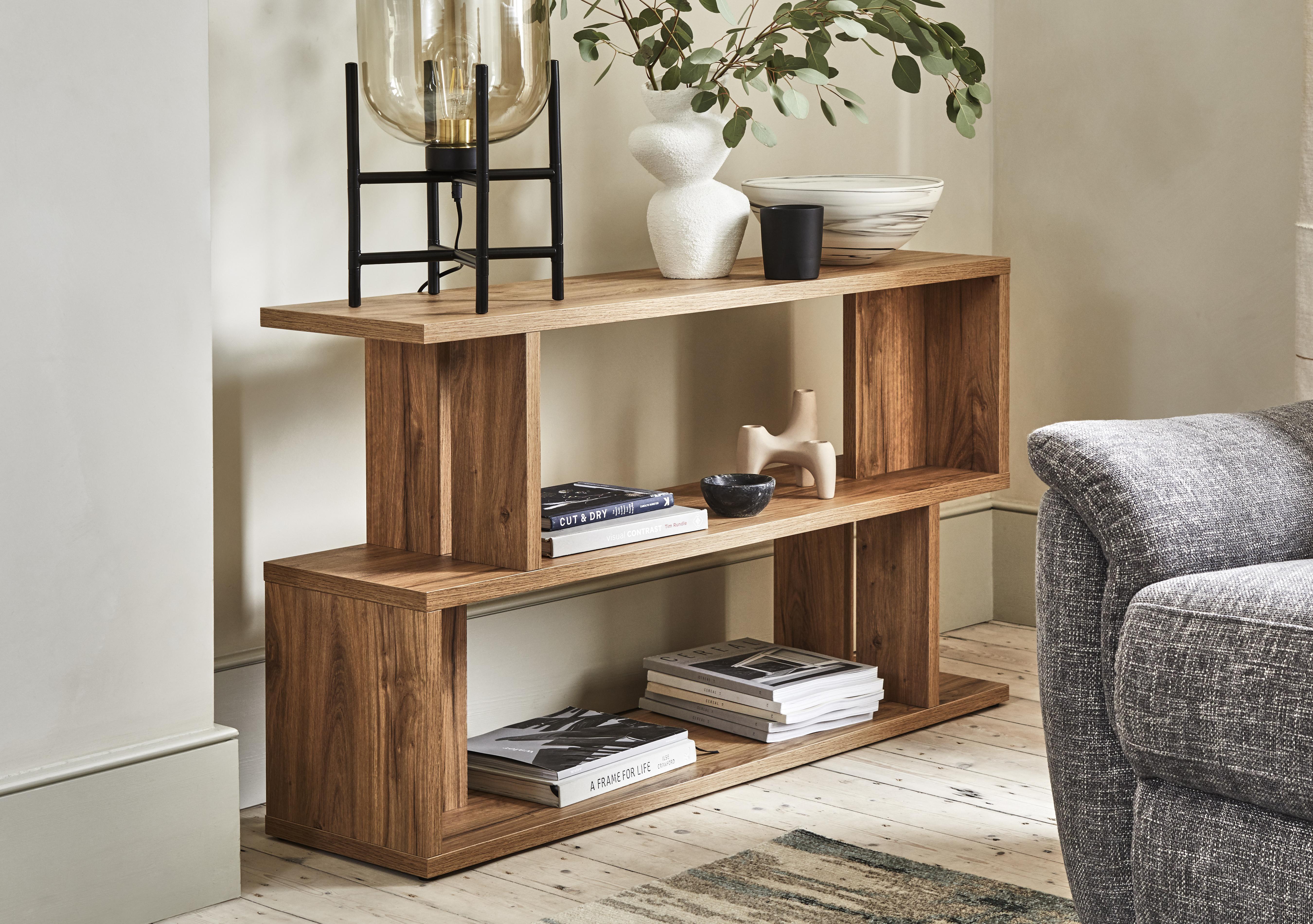 Remi Low Shelving Oak in  on Furniture Village