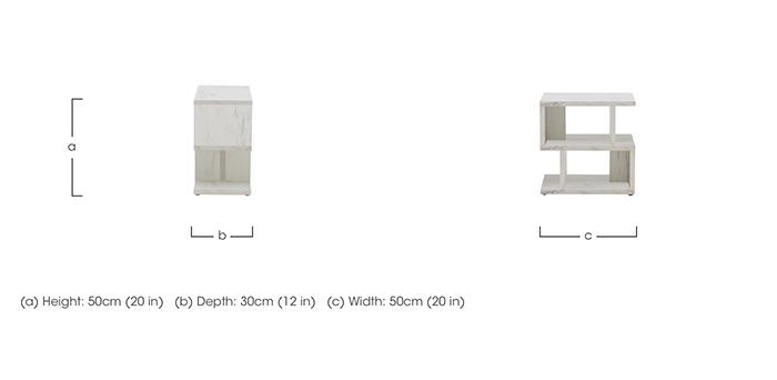 Remi Lamp Table Carrara in  on Furniture Village