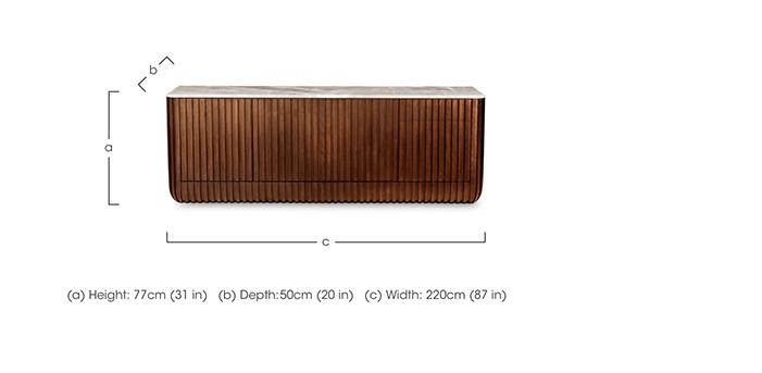 Rigato 4 Door Sideboard in  on Furniture Village