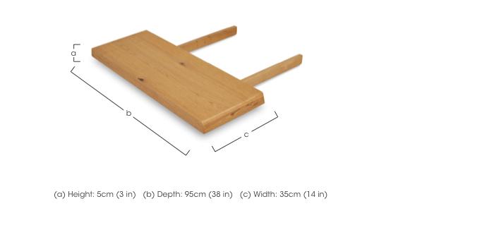 Riga 35cm Dining Table Extension Leaf in  on Furniture Village