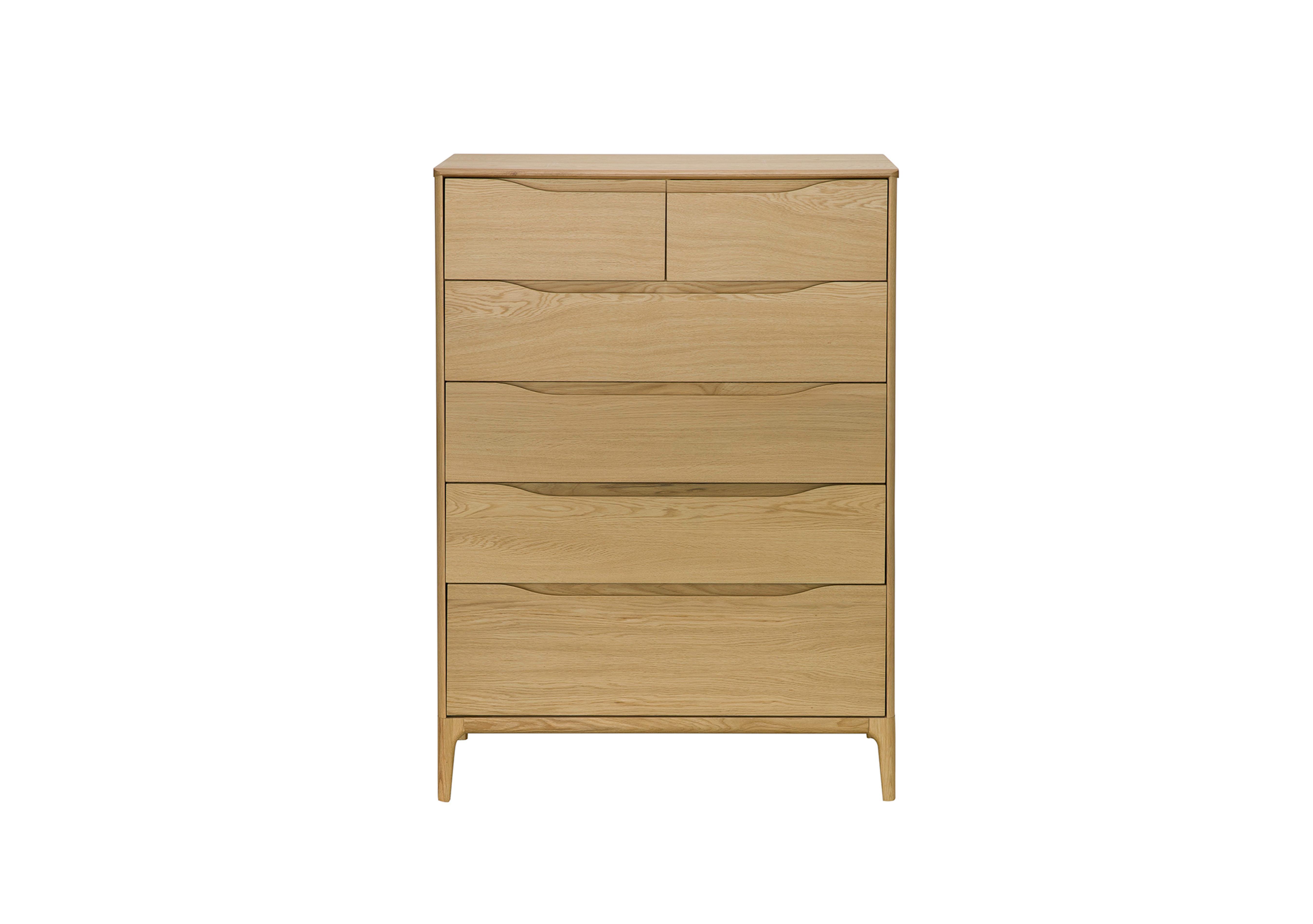 Rimini 6 Drawer Tall Wide Chest in  on Furniture Village