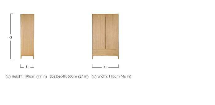 Rimini 2 Door Wardrobe in  on Furniture Village